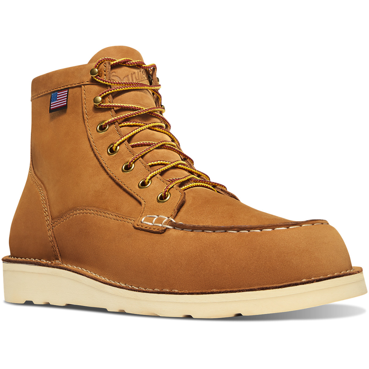 Botas De Trabajo Danner Hombre Mexico - Bull Run Moc Toe Marrom - JUYEK5198